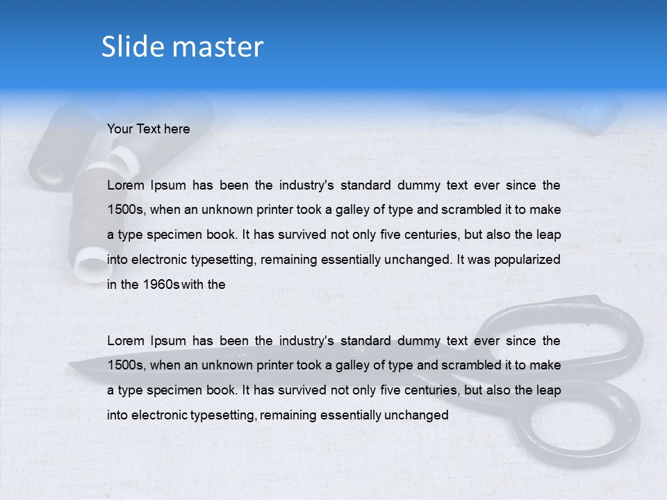 Tailor Supplies Kit PowerPoint Template