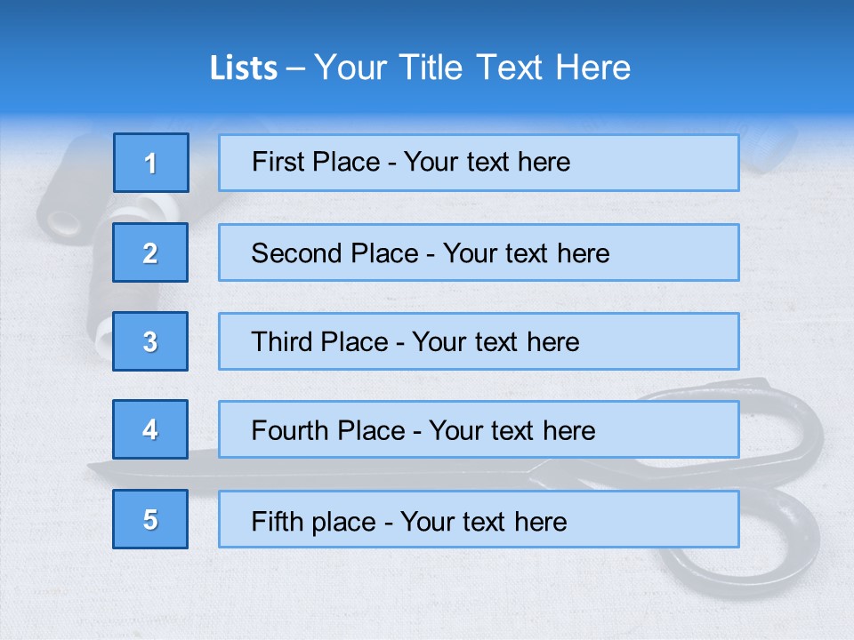 Tailor Supplies Kit PowerPoint Template