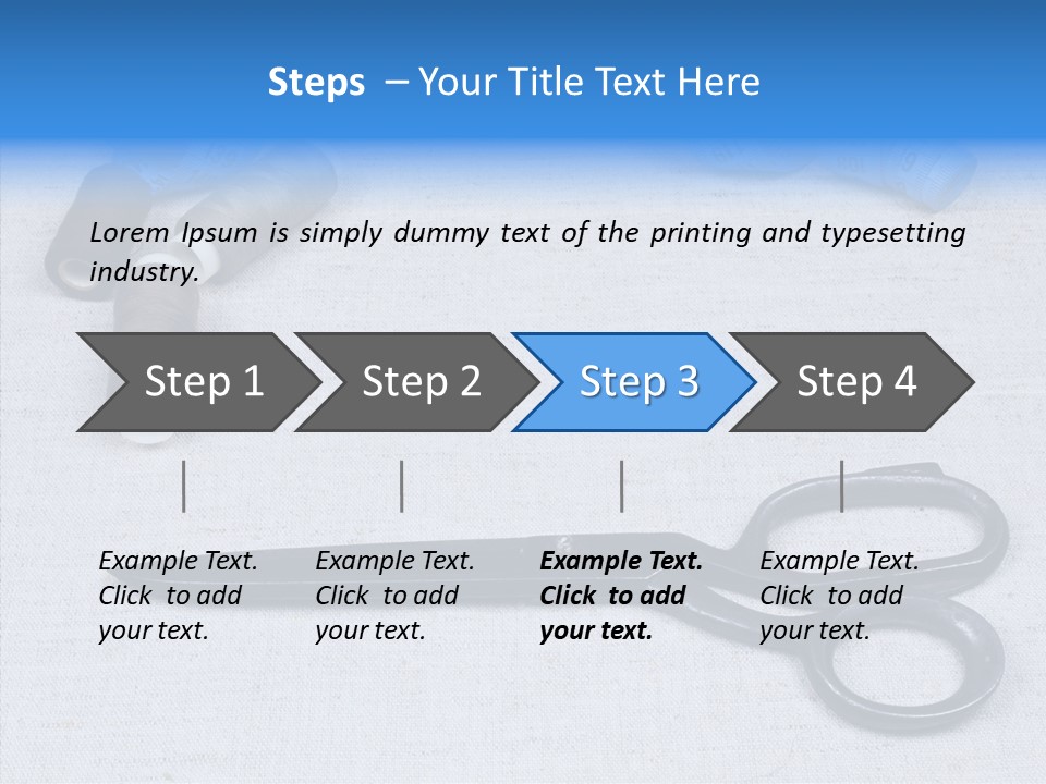 Tailor Supplies Kit PowerPoint Template