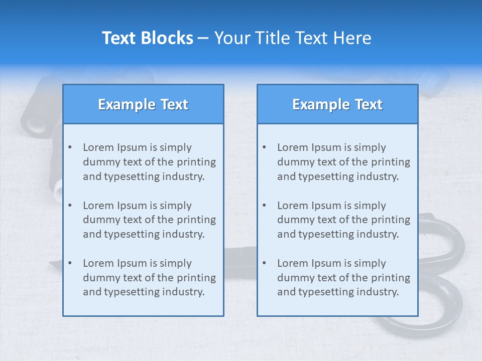 Tailor Supplies Kit PowerPoint Template