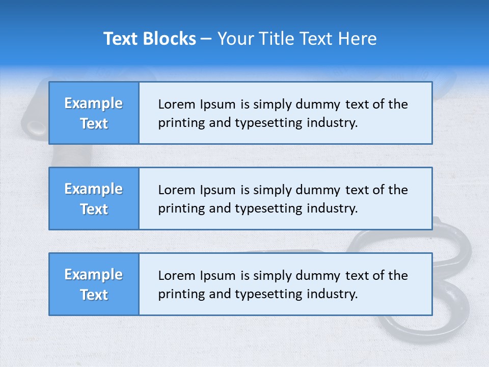 Tailor Supplies Kit PowerPoint Template
