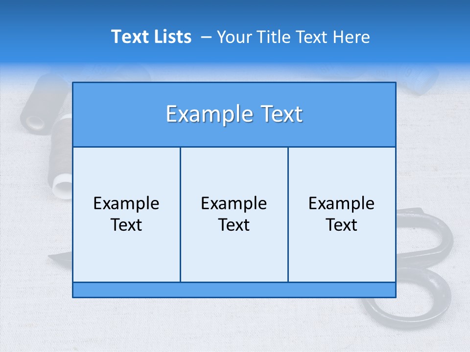 Tailor Supplies Kit PowerPoint Template