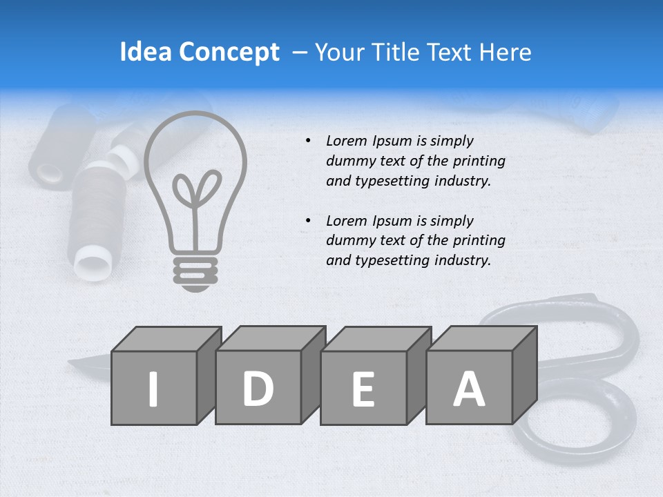 Tailor Supplies Kit PowerPoint Template