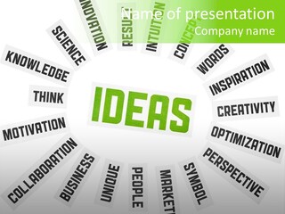 Think Sign Background PowerPoint Template