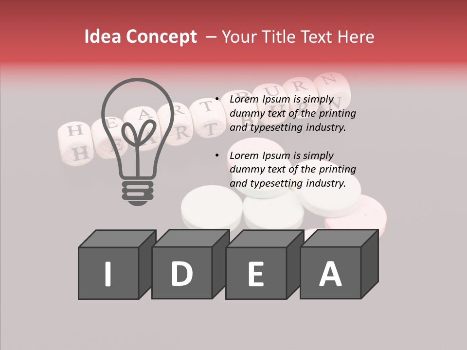 Helpful Heartburn Help PowerPoint Template