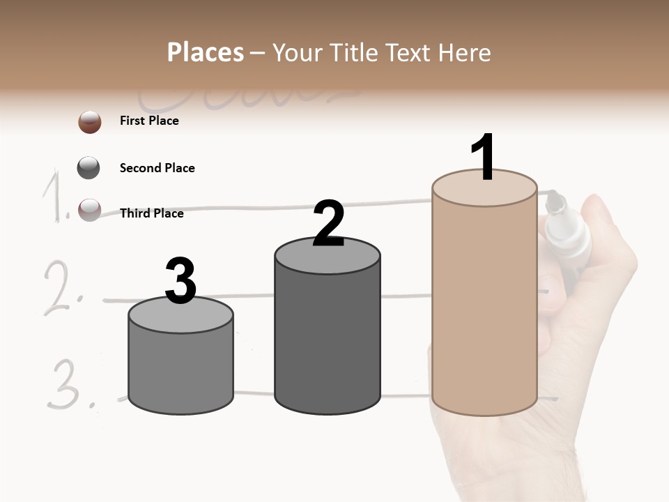 Horizontal Isolated On White Ideas PowerPoint Template