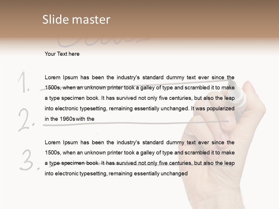 Horizontal Isolated On White Ideas PowerPoint Template