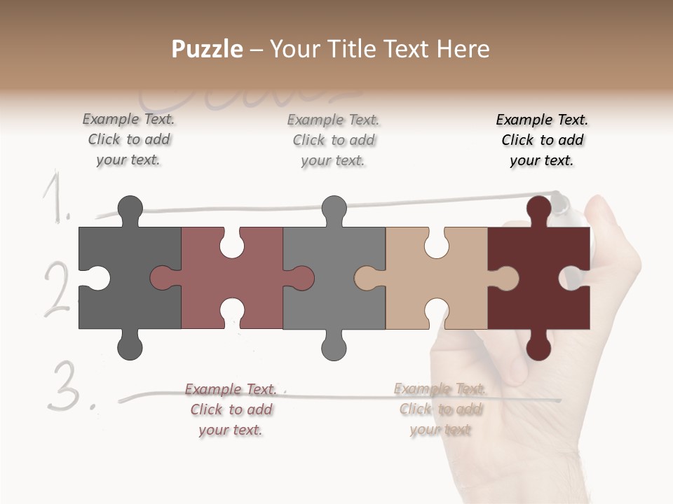 Horizontal Isolated On White Ideas PowerPoint Template