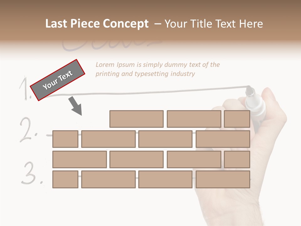 Horizontal Isolated On White Ideas PowerPoint Template