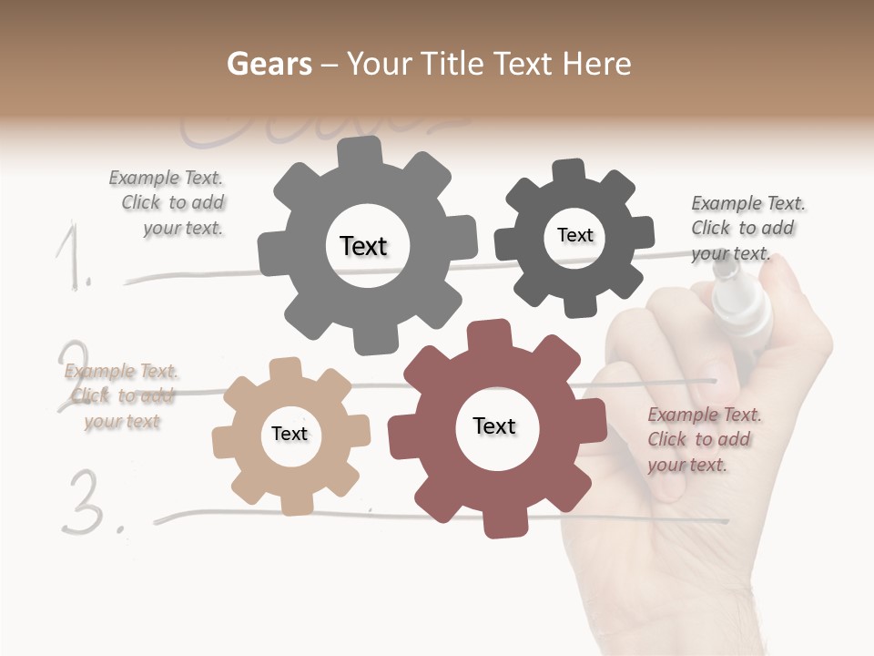 Horizontal Isolated On White Ideas PowerPoint Template