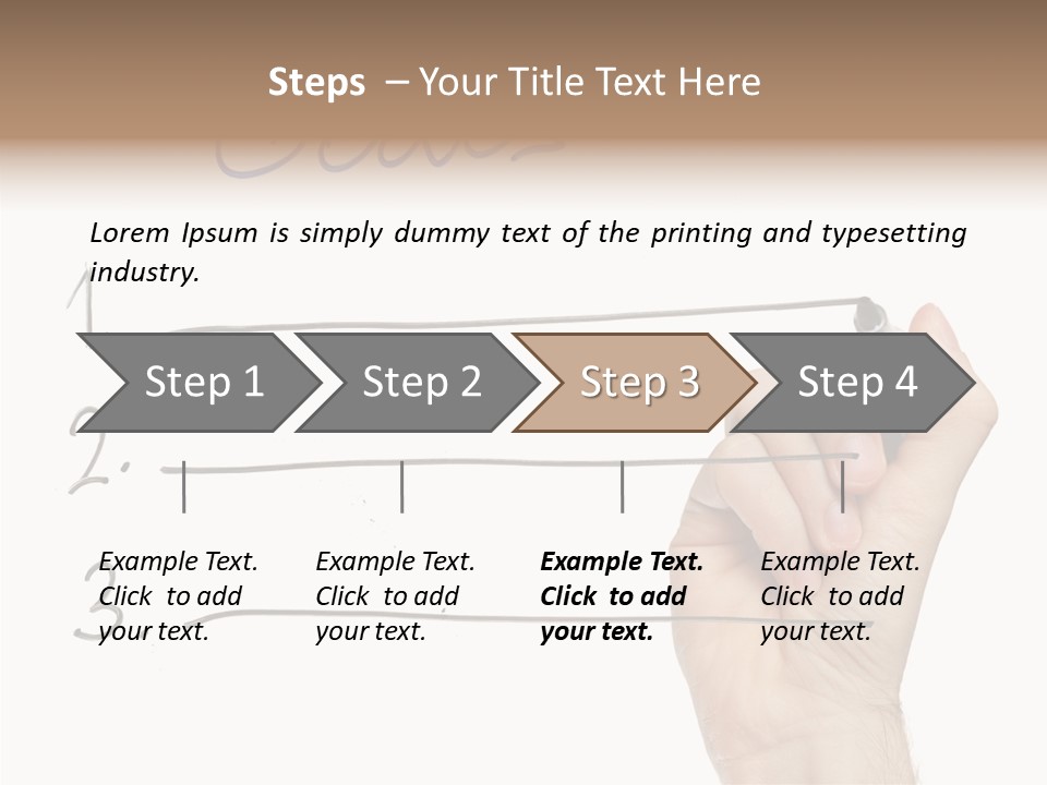 Horizontal Isolated On White Ideas PowerPoint Template
