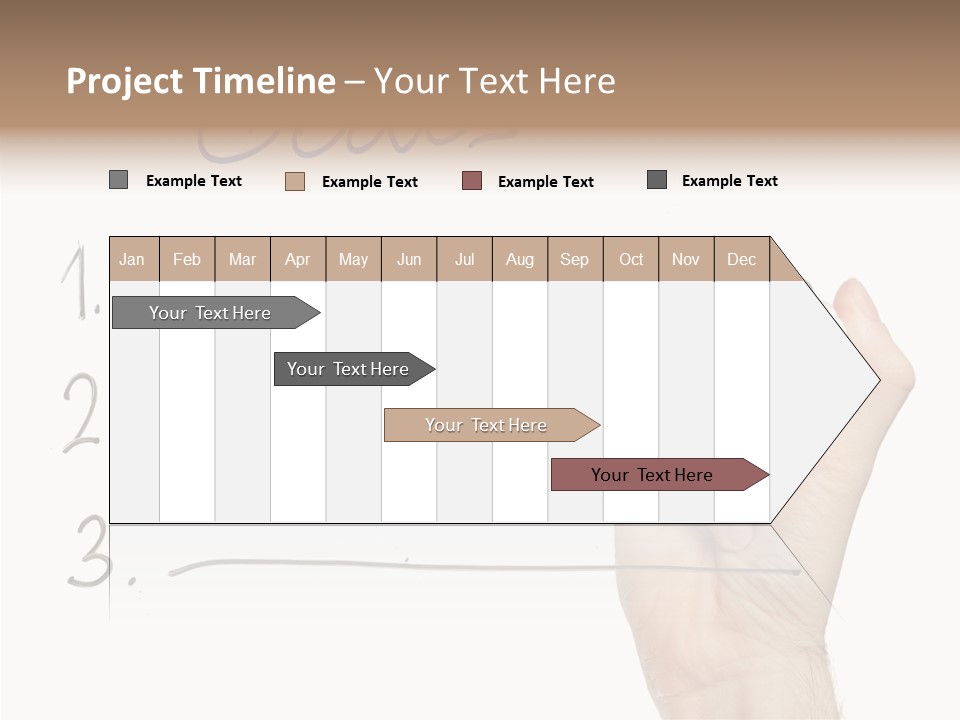 Horizontal Isolated On White Ideas PowerPoint Template