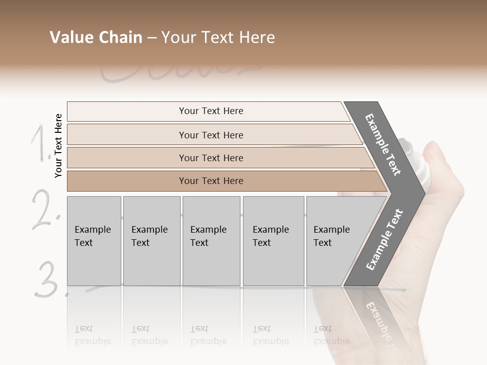Horizontal Isolated On White Ideas PowerPoint Template