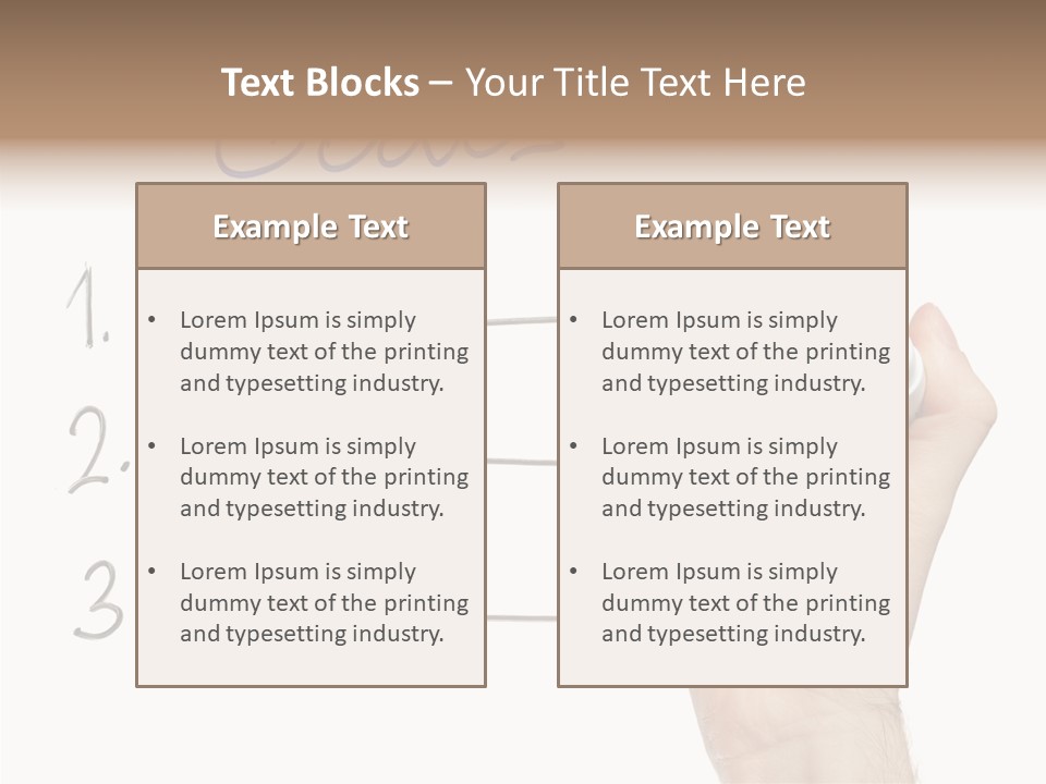 Horizontal Isolated On White Ideas PowerPoint Template