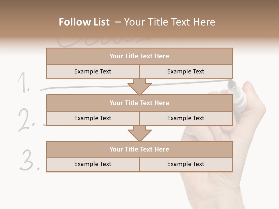 Horizontal Isolated On White Ideas PowerPoint Template
