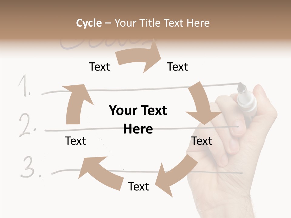Horizontal Isolated On White Ideas PowerPoint Template