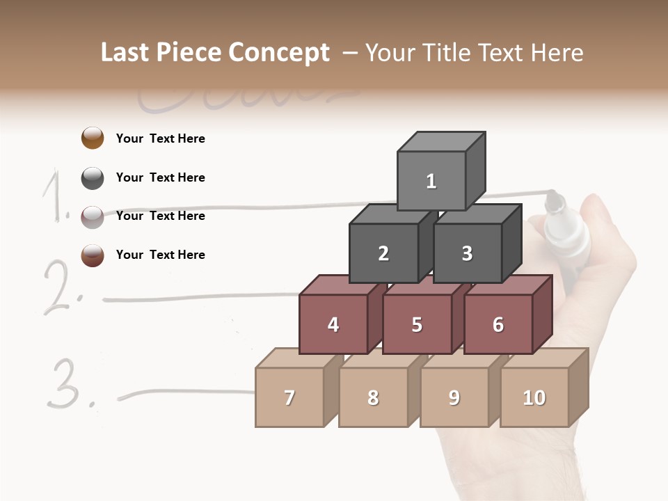 Horizontal Isolated On White Ideas PowerPoint Template