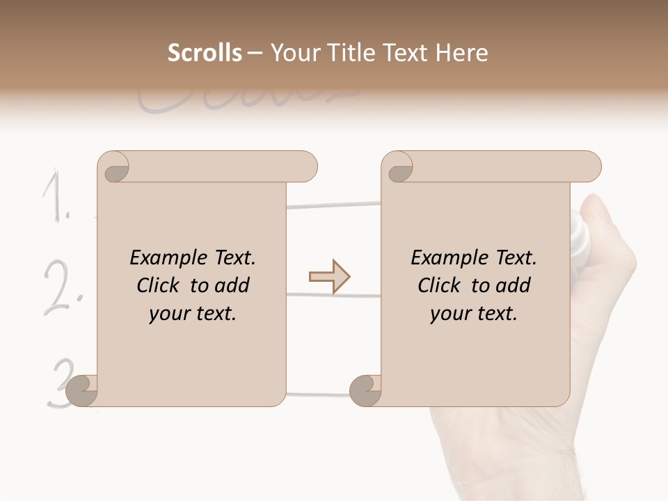 Horizontal Isolated On White Ideas PowerPoint Template