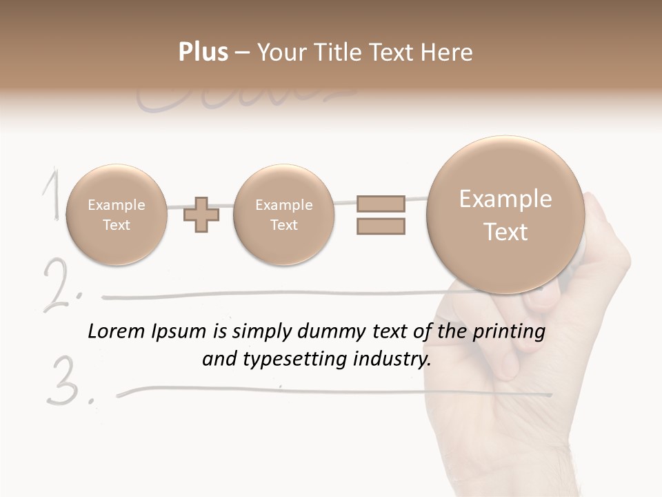 Horizontal Isolated On White Ideas PowerPoint Template