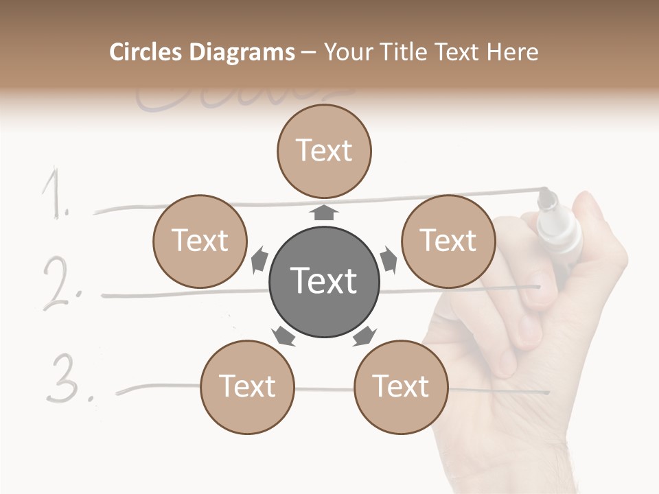 Horizontal Isolated On White Ideas PowerPoint Template