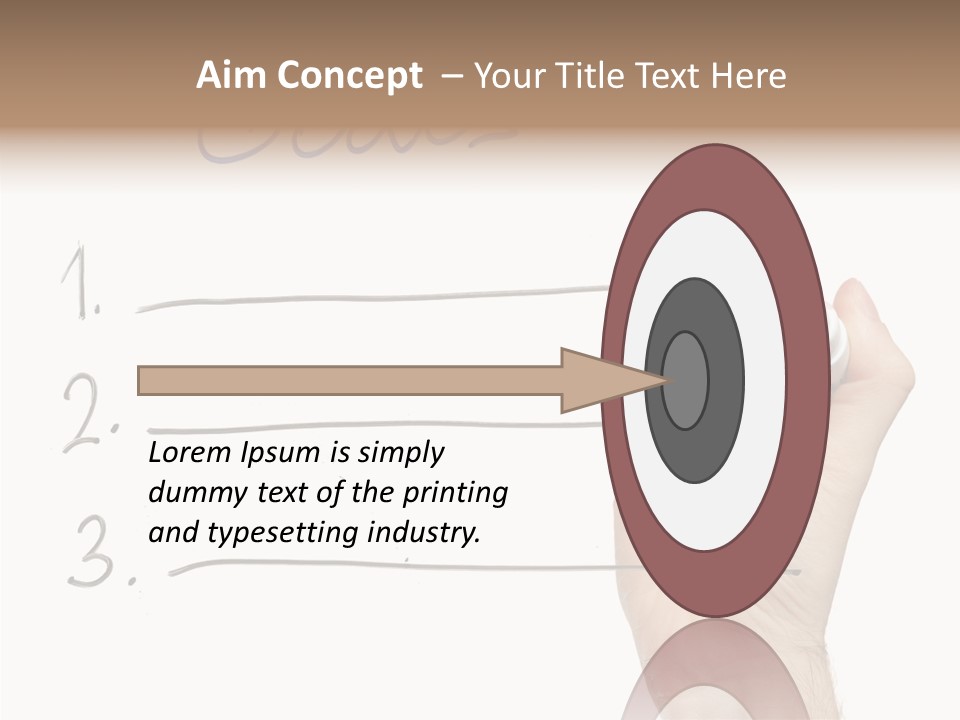 Horizontal Isolated On White Ideas PowerPoint Template