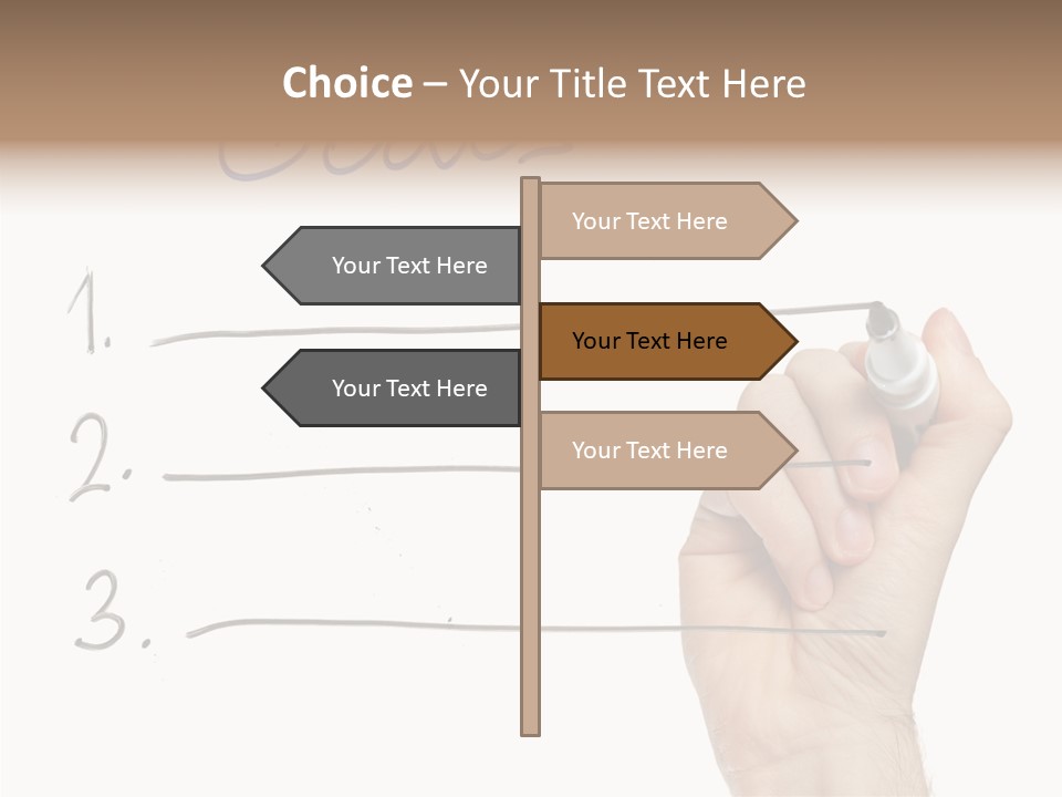 Horizontal Isolated On White Ideas PowerPoint Template