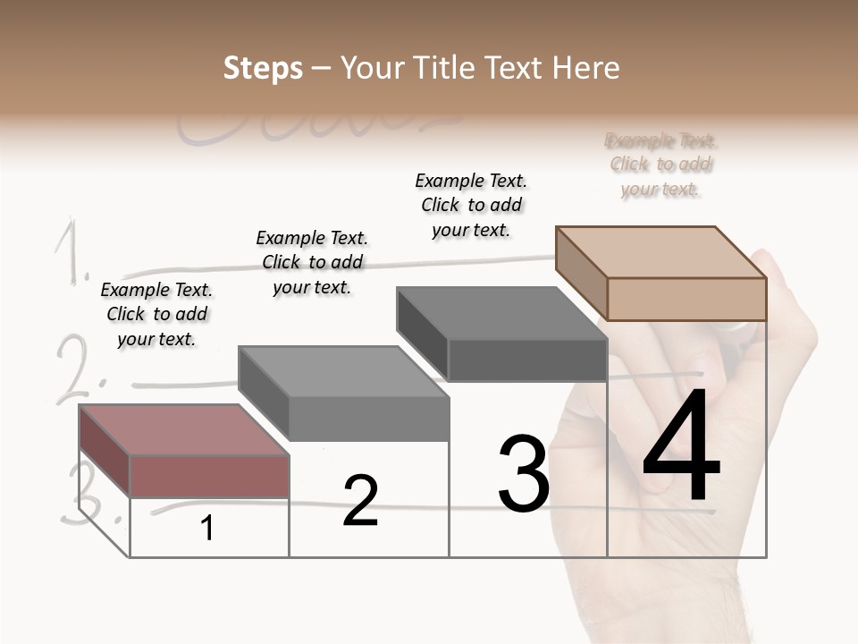 Horizontal Isolated On White Ideas PowerPoint Template