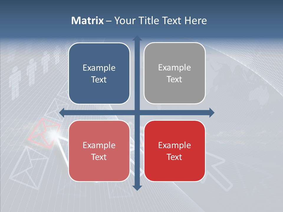 Selection Target Blue PowerPoint Template