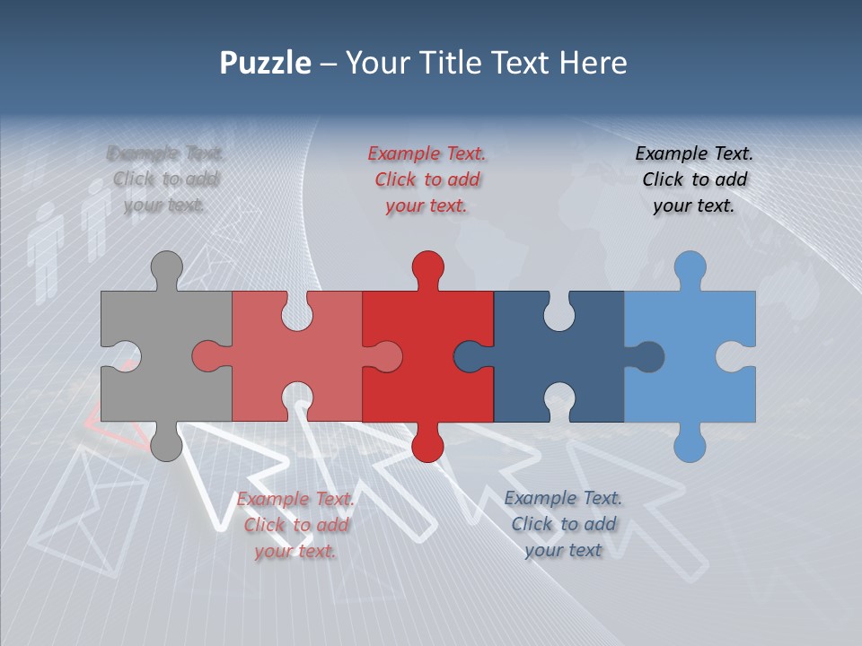 Selection Target Blue PowerPoint Template