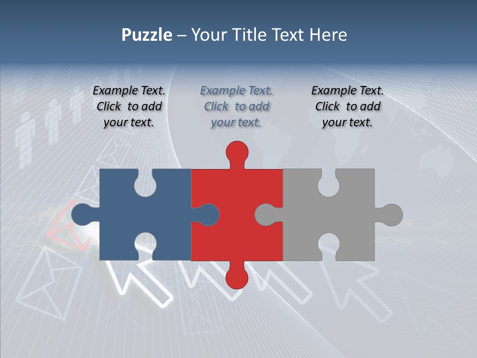 Selection Target Blue PowerPoint Template