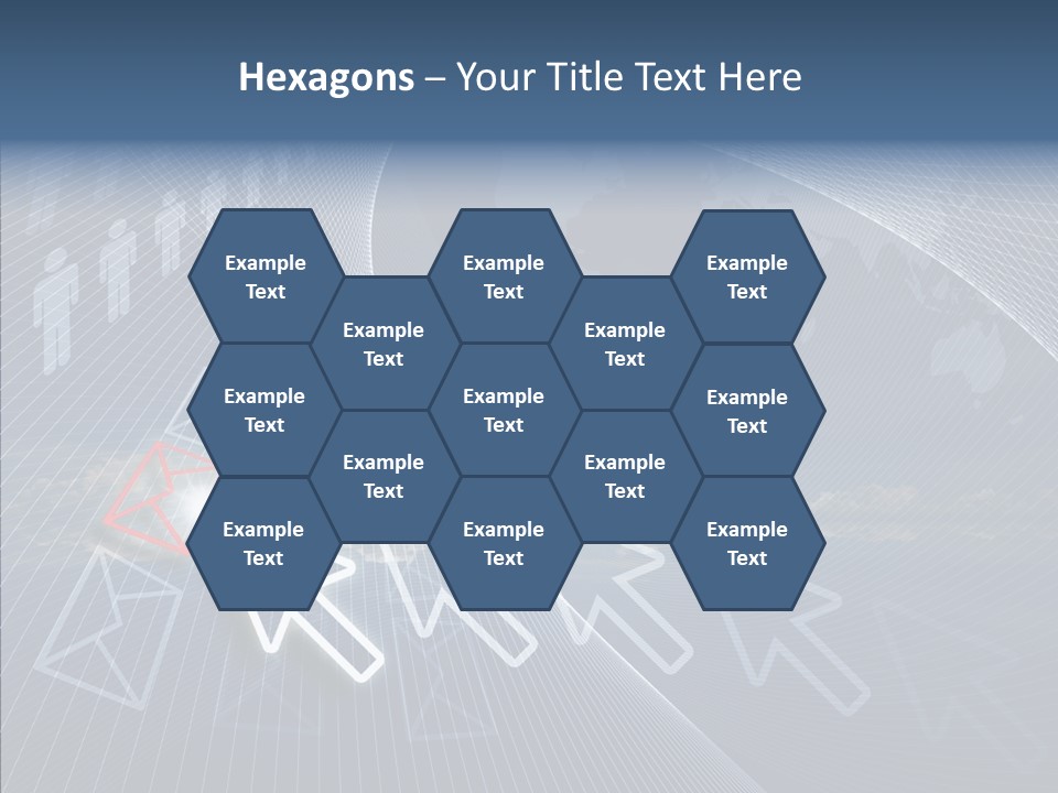 Selection Target Blue PowerPoint Template