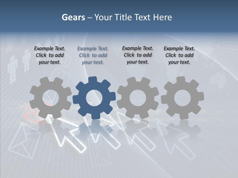 Selection Target Blue PowerPoint Template