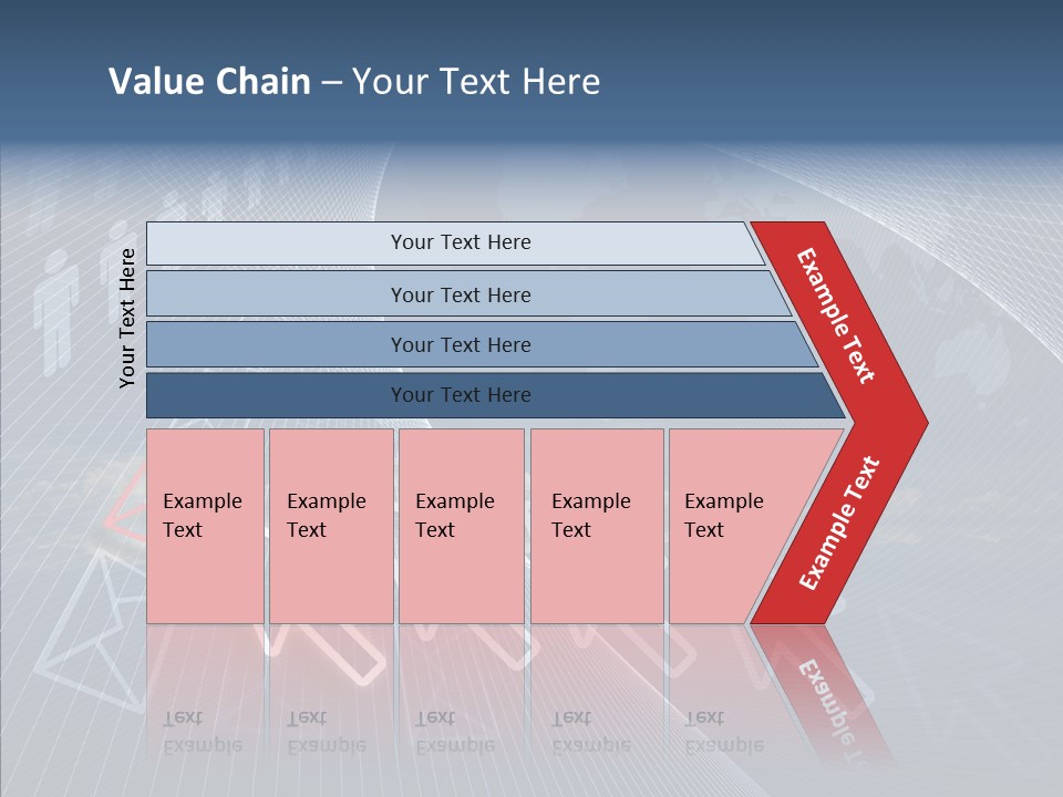 Selection Target Blue PowerPoint Template