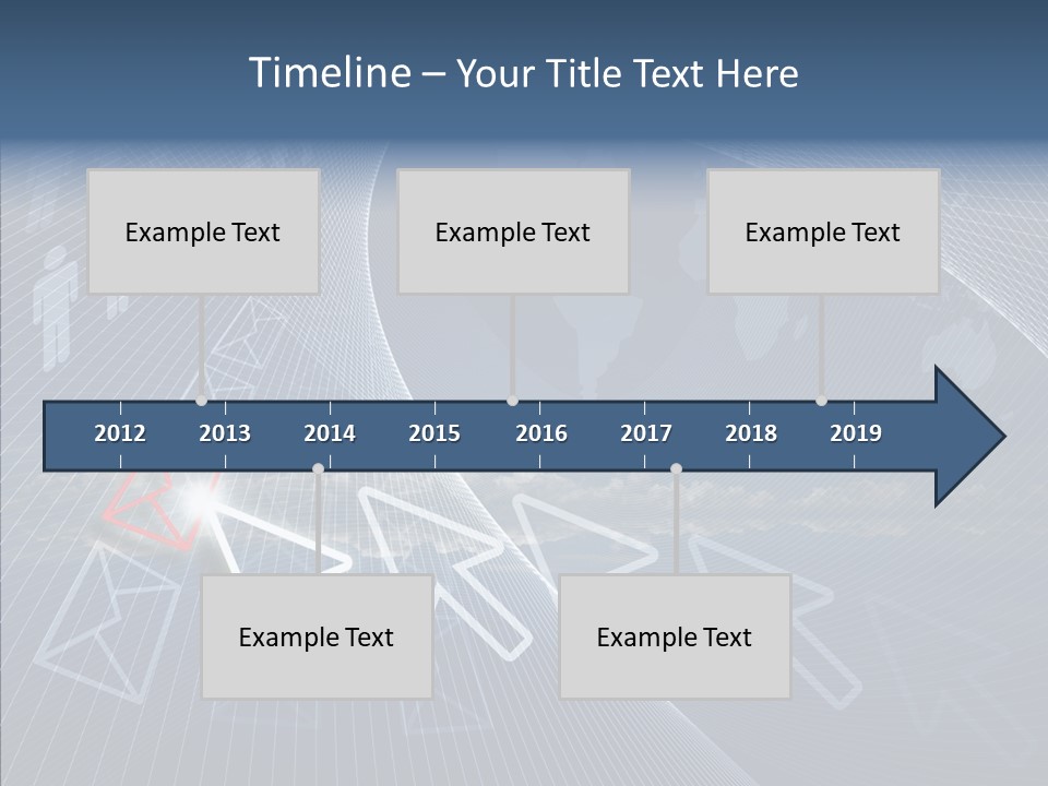 Selection Target Blue PowerPoint Template