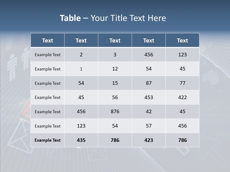 Selection Target Blue PowerPoint Template