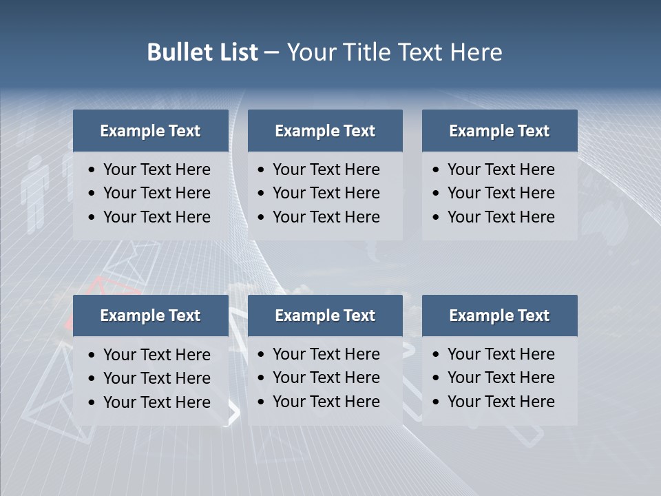 Selection Target Blue PowerPoint Template