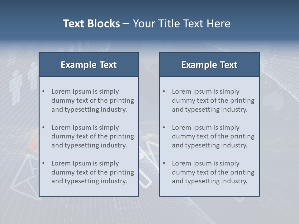 Selection Target Blue PowerPoint Template