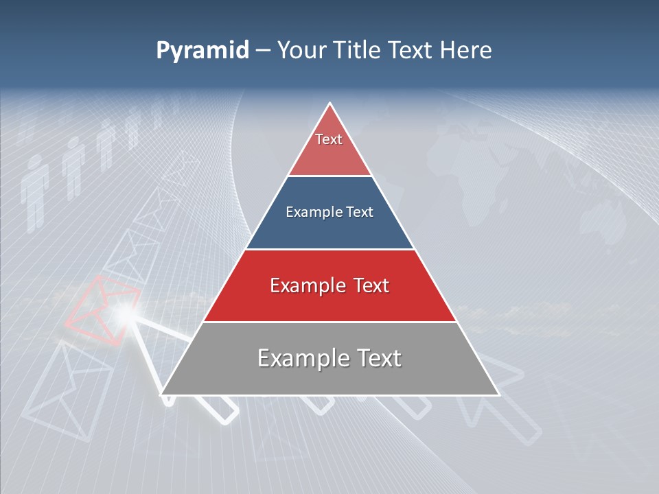 Selection Target Blue PowerPoint Template