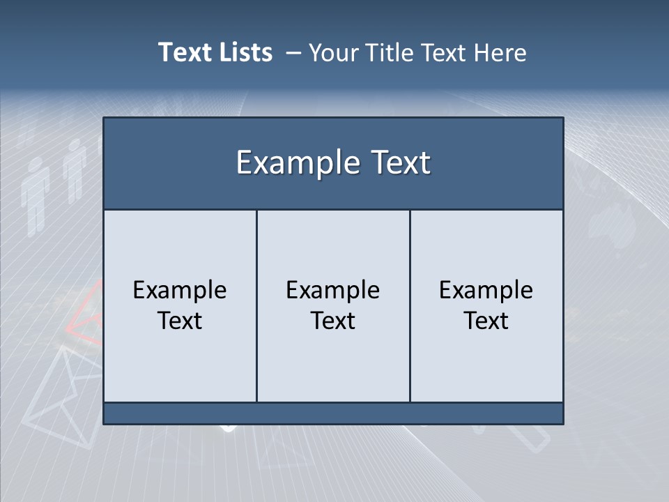 Selection Target Blue PowerPoint Template