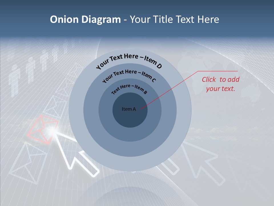 Selection Target Blue PowerPoint Template