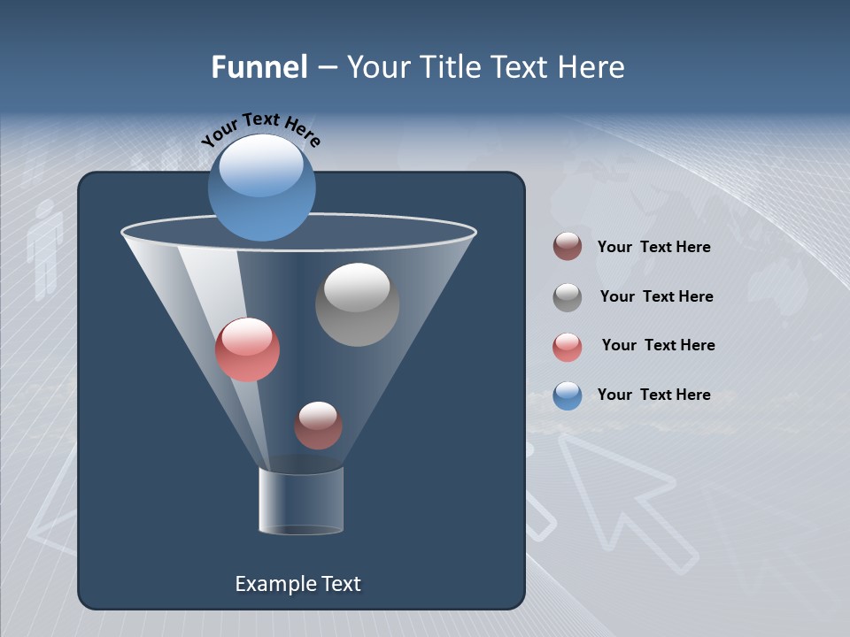 Selection Target Blue PowerPoint Template