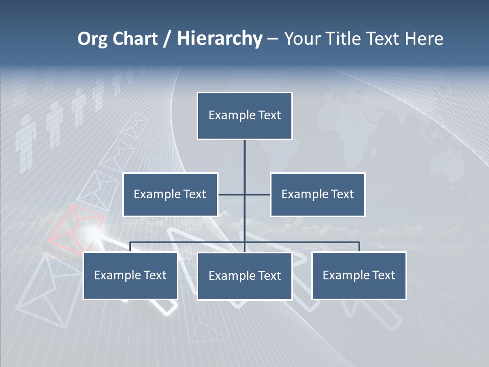 Selection Target Blue PowerPoint Template