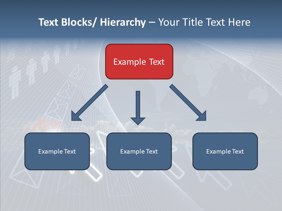 Selection Target Blue PowerPoint Template