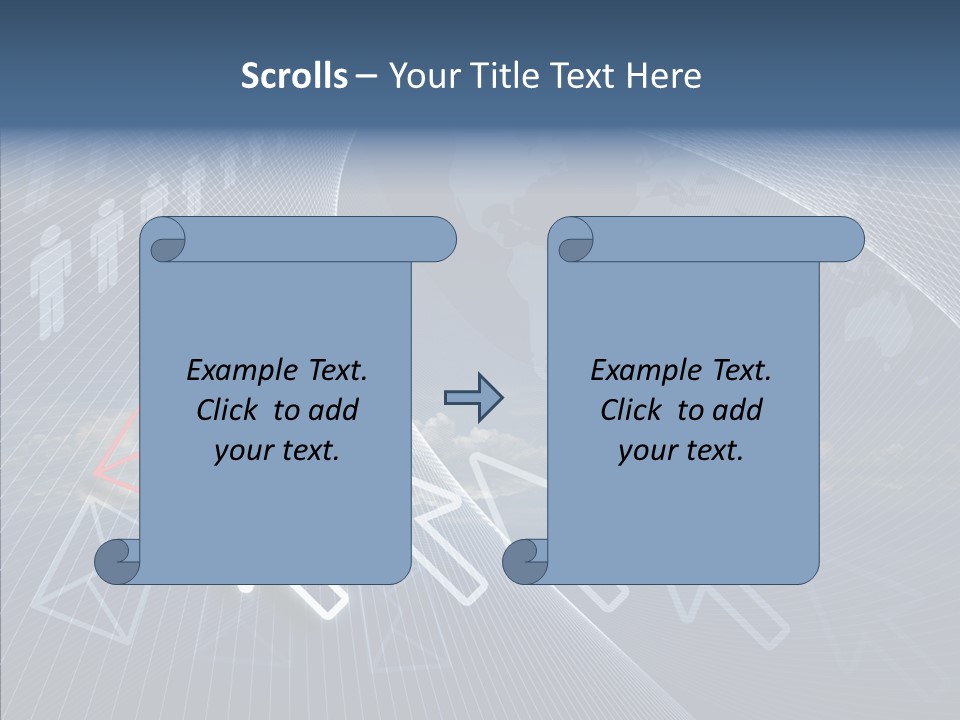 Selection Target Blue PowerPoint Template