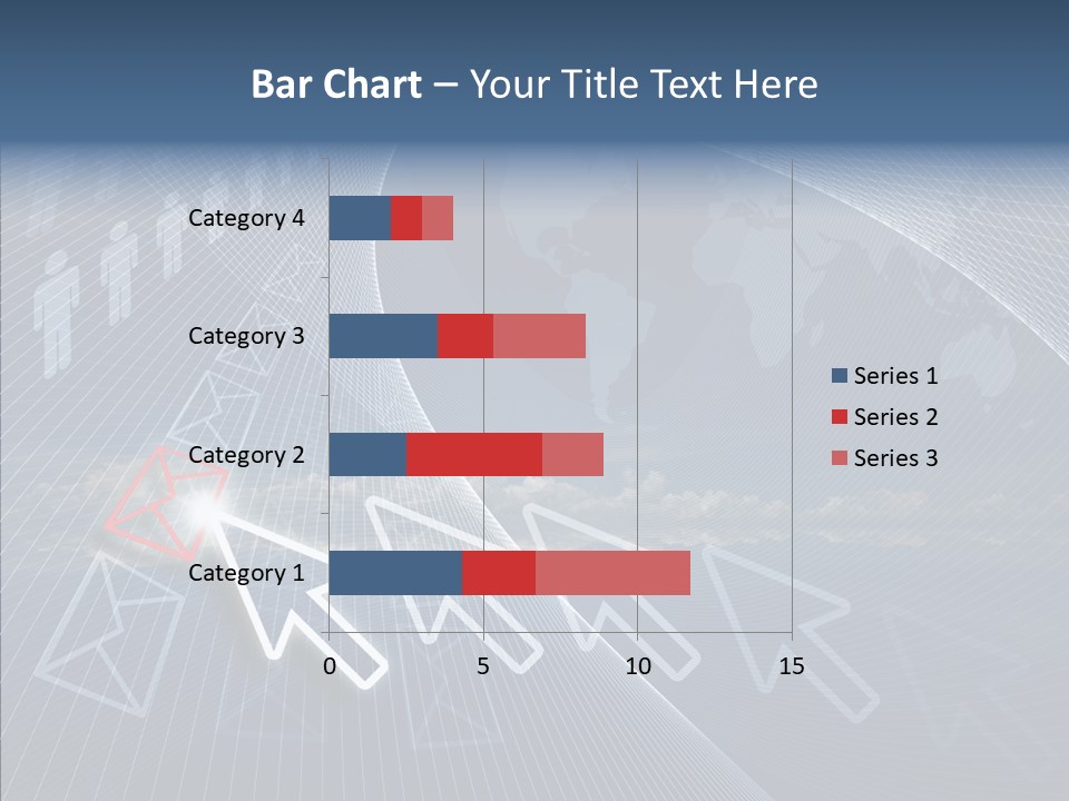 Selection Target Blue PowerPoint Template