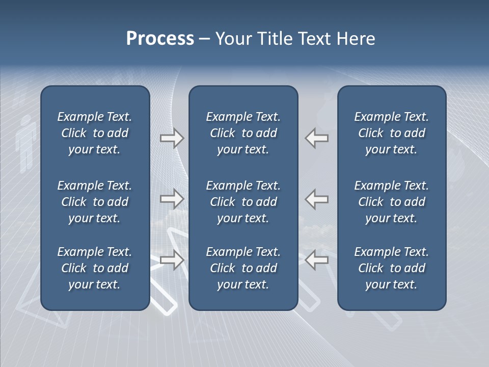 Selection Target Blue PowerPoint Template