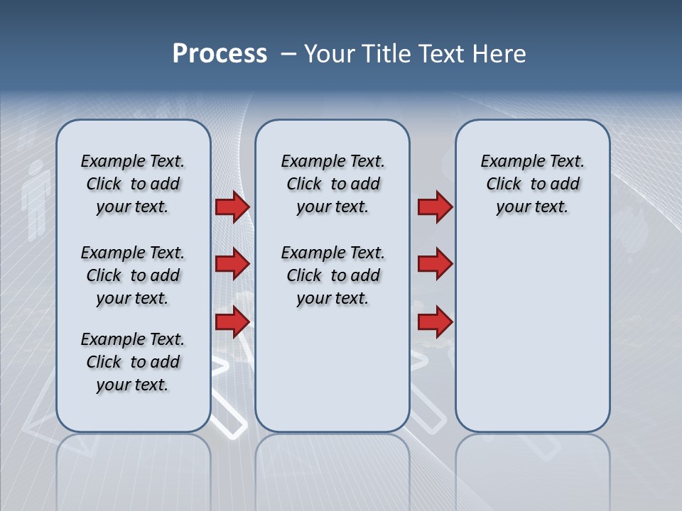 Selection Target Blue PowerPoint Template