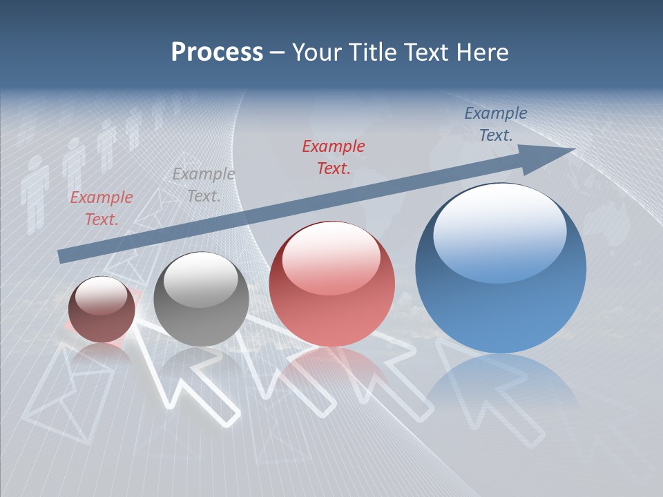 Selection Target Blue PowerPoint Template