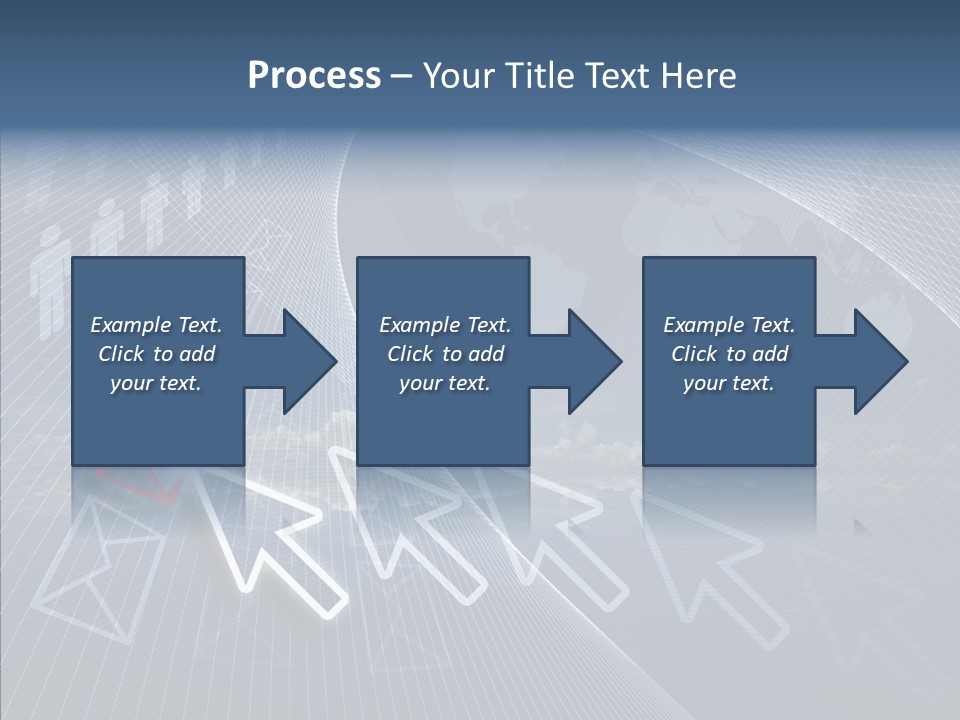 Selection Target Blue PowerPoint Template