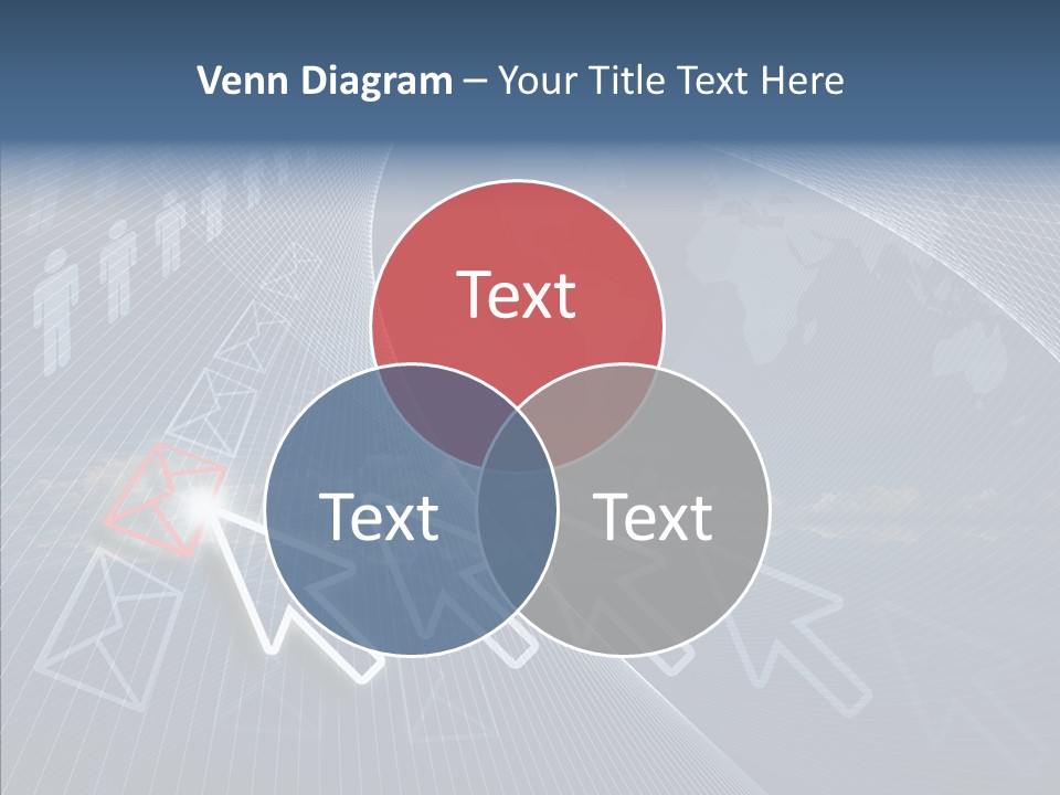 Selection Target Blue PowerPoint Template